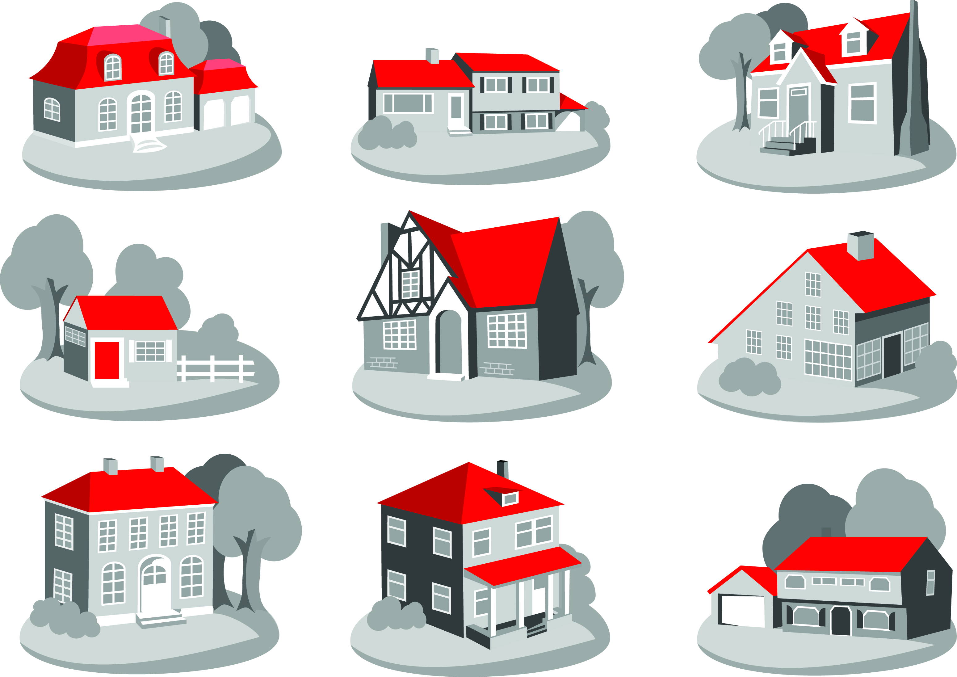 House icon vector Free Vector