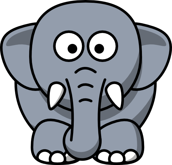 clipartist.net » Clip Art » elephant animal lemmling super duper SVG