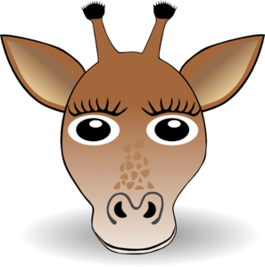 Giraffe Face Clip Art - vector clip art online ...