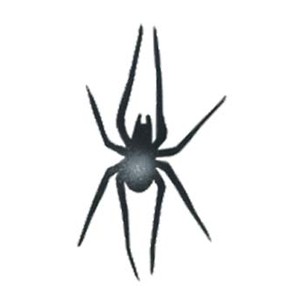 Black Widow Spider - Stencil by Dinair