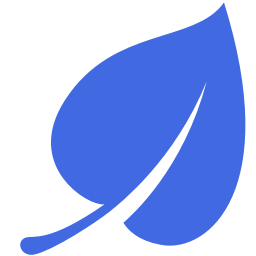 Royal blue leaf icon - Free royal blue leaf icons