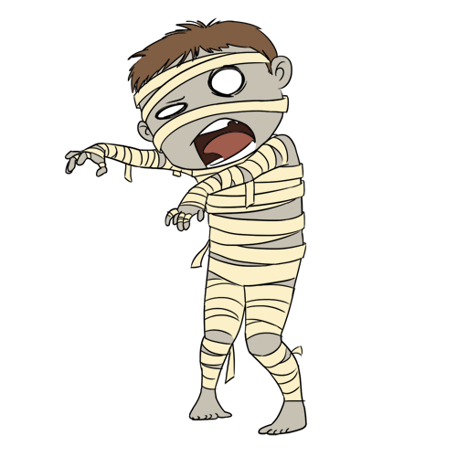 Cute Halloween Mummy Clip Art - Free Clipart Images