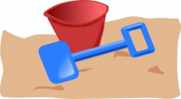 Bucket And Spade clip art Vector | Free Download