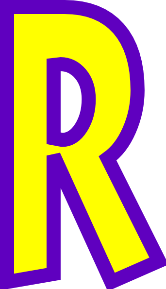 Letter R clip art - vector - Free Clipart Images