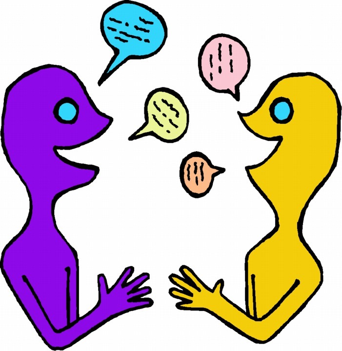 2 Cartoon People Talking - Clipart Best