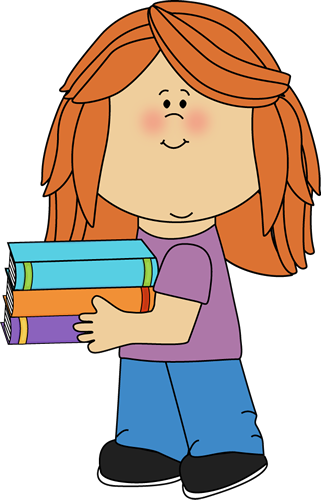 Little Girl Reading Clipart - Free Clipart Images