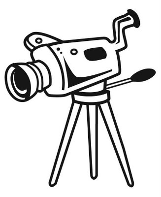 Video Camera Clipart Black And White - Free ...