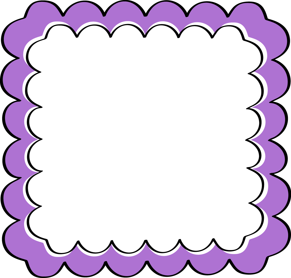 Purple Clip Art Border - Free Clipart Images