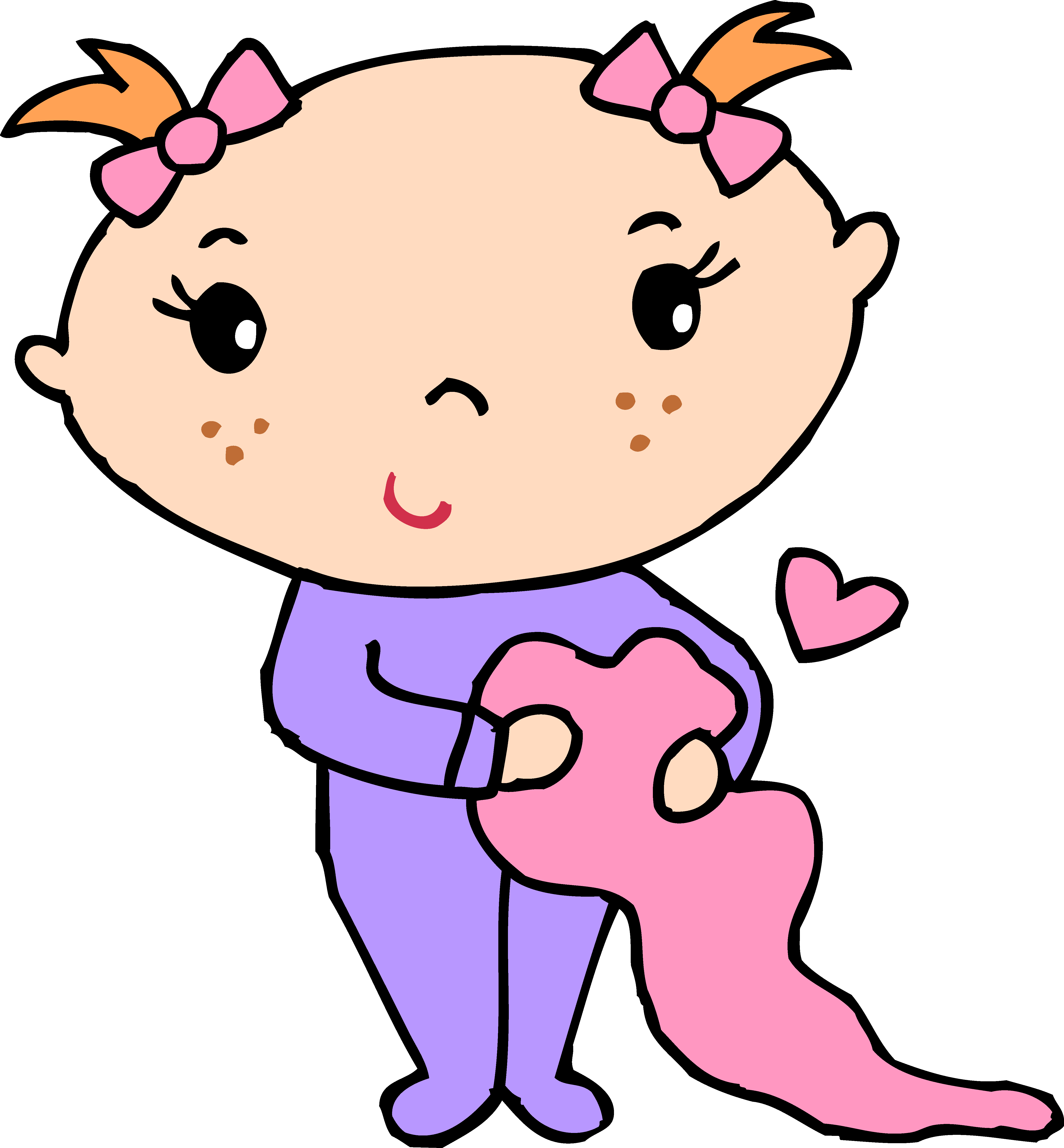 Baby girl girl clipart free clipart images - Clipartix