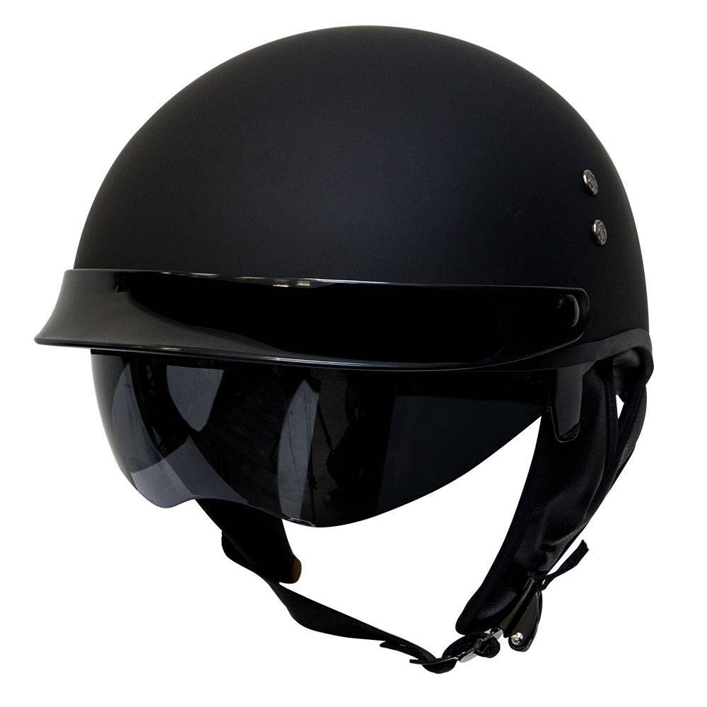Voss 888 Bullet Cruiser Half Helmet with Integrated Sun Lens ...