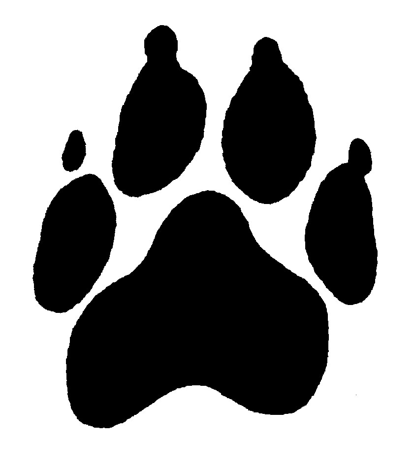 Clipart of dog paws