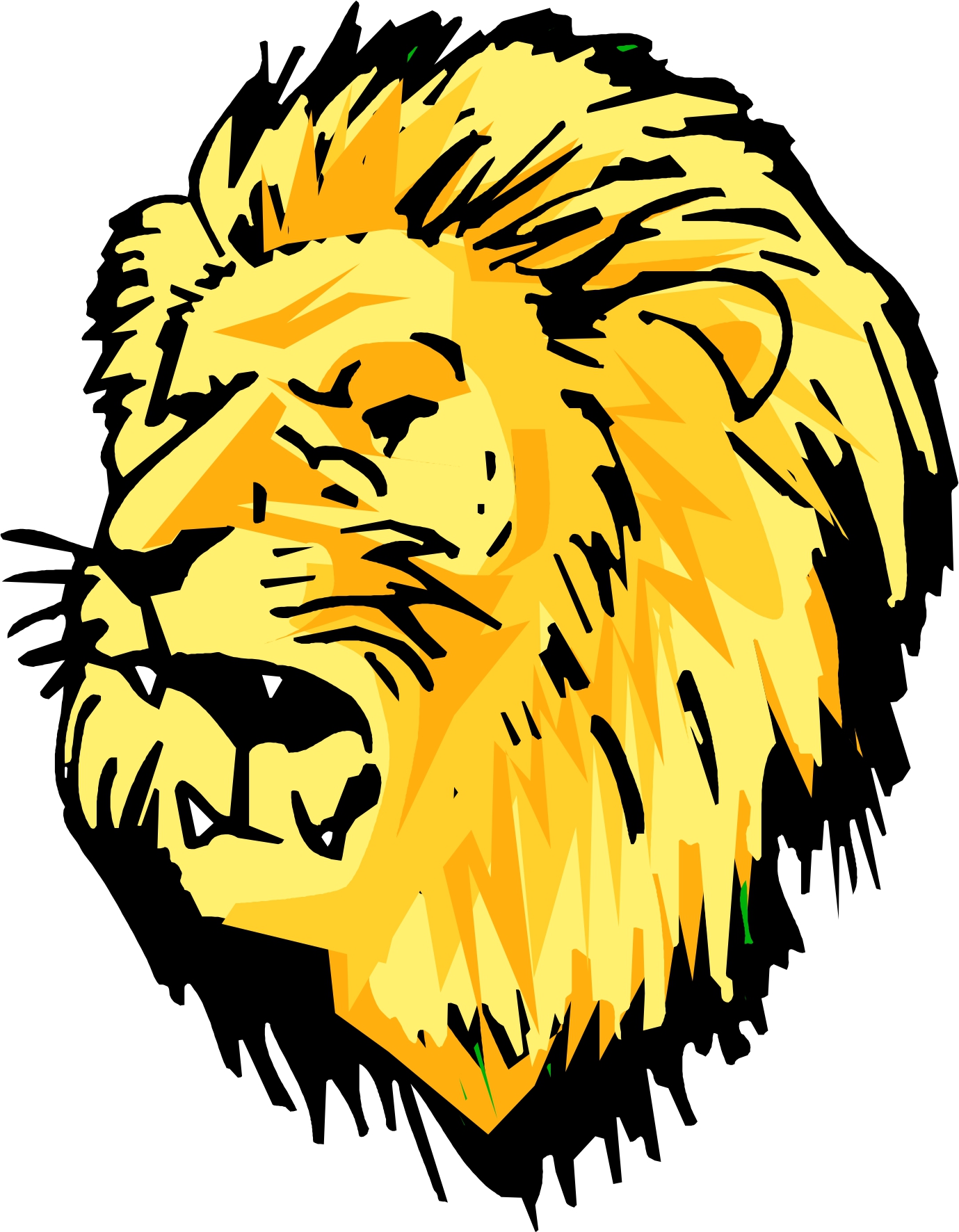 Lion Face Cartoon