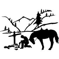 Cowboy At The Cross Clipart - ClipArt Best