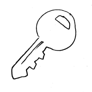 key outline clip art Colouring Pages (page 2)
