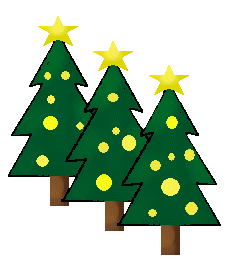 Stylized Christmas Trees Clip Art - Christmas Trees Clip Art ...