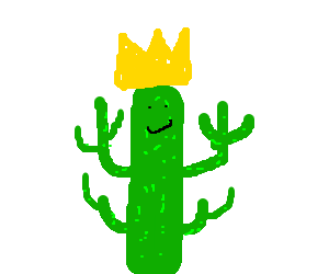 cactus king (drawing by Pongó)