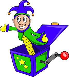 Jack In The Box Clipart Image - Jester Jack-in-the-Box Toy - ClipArt