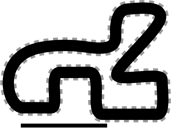 Race car track clipart