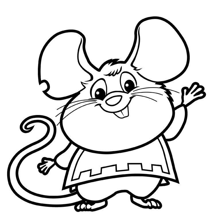 Mouse Cartoon Preschool Coloring Pages Free | Cartoon Coloring ...