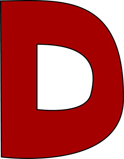 The Letter D In Red