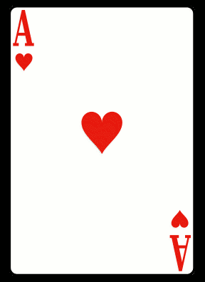 Ace of hearts clipart