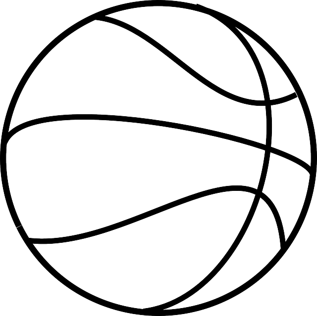 Basketball outline clipart png