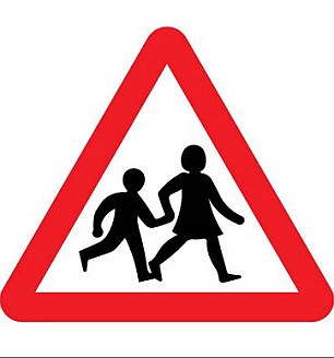 Children crossing road sign redrawn after 50 years (but there's ...