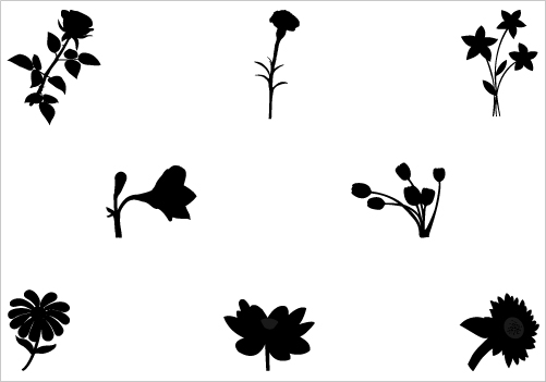 Flowers Silhouette - ClipArt Best