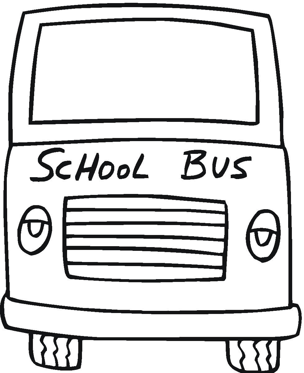 School Bus Coloring Pages - Free Clipart Images