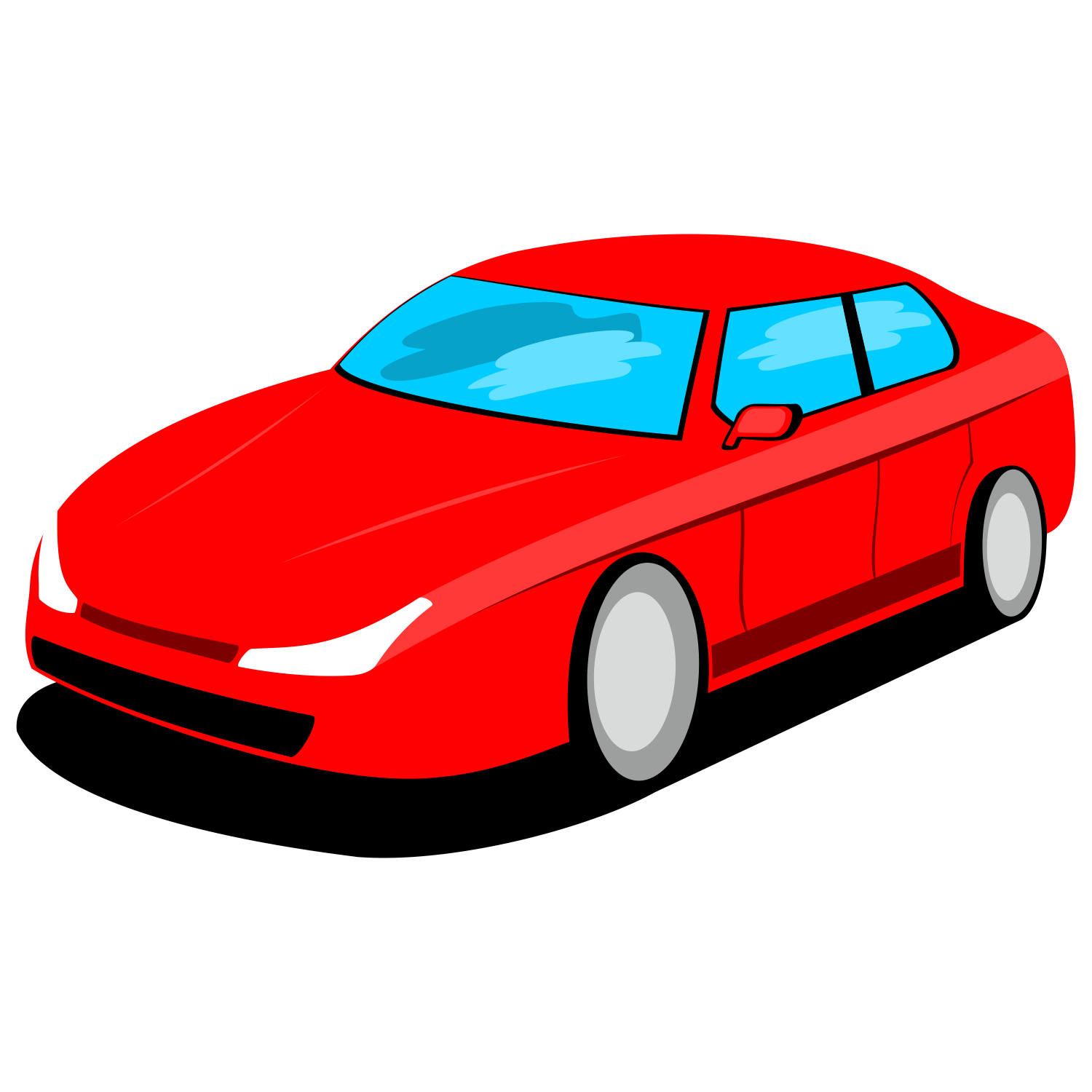 car illustration vector free download