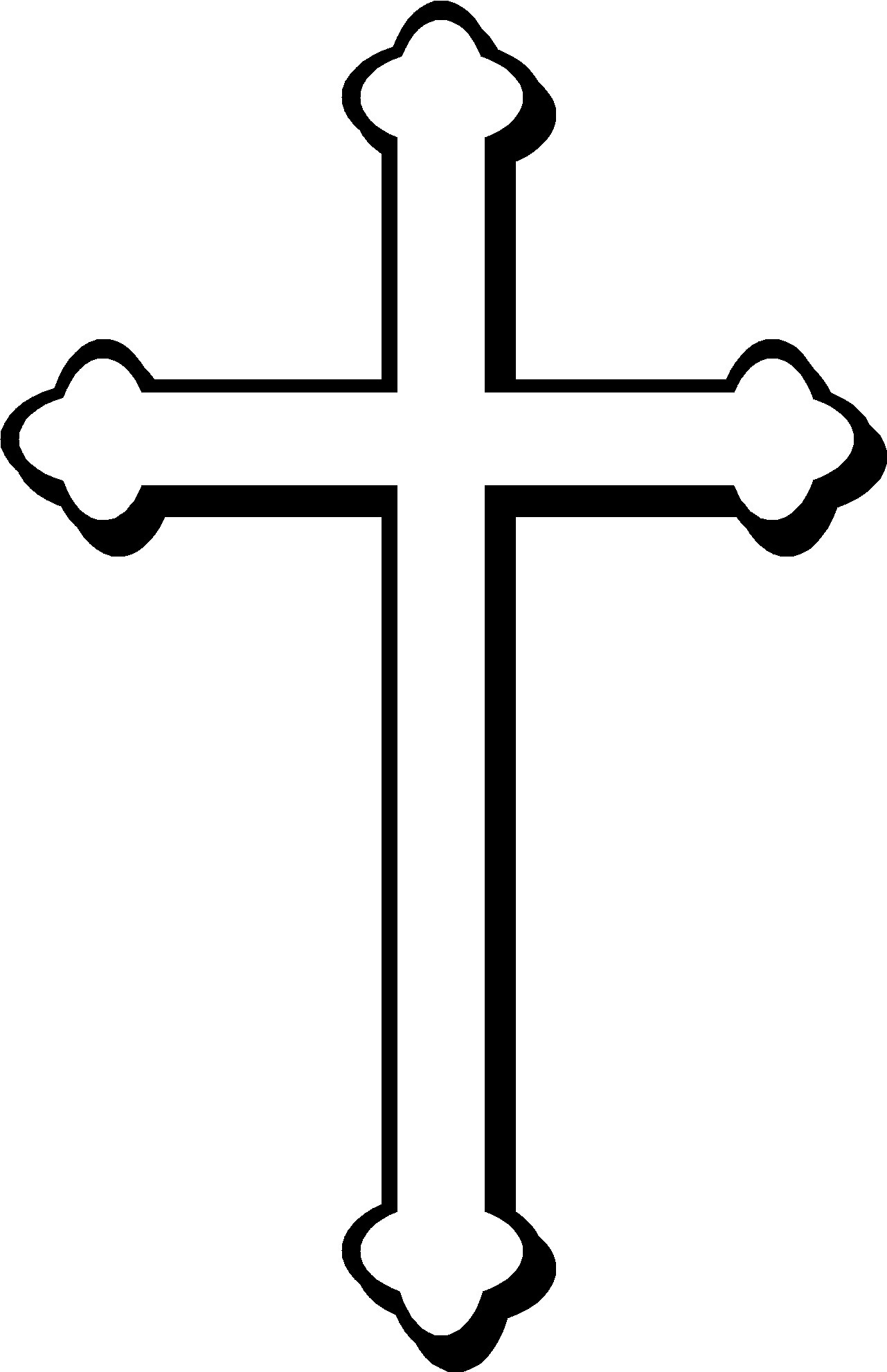Catholic cross clipart free