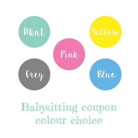 New Daddy To Be Babysitting Coupon Voucher Card - Chi Chi Moi