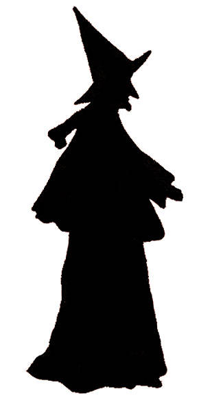 Witch clipart silhouette