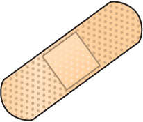 Bandaid band aid coloring page clipart - Clipartix