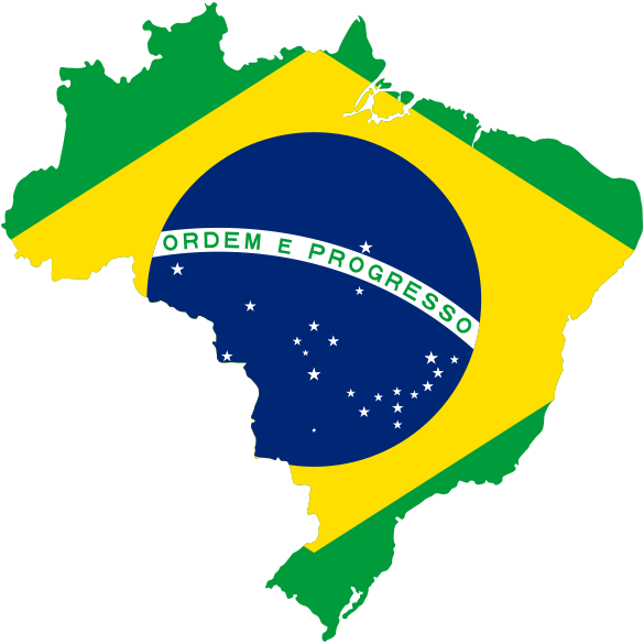 Brazil Map Flag - ClipArt Best