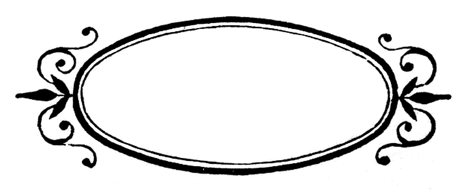 Oval shape clip art