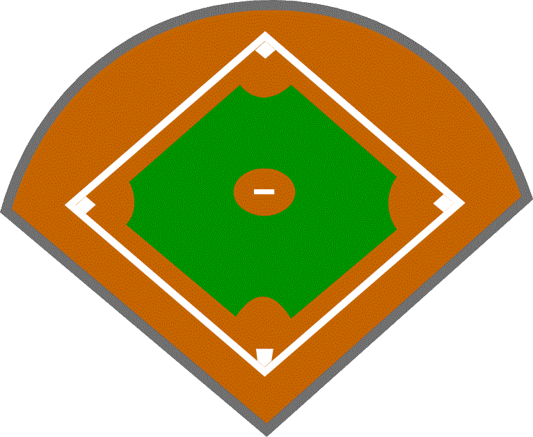 Softball diamond clipart