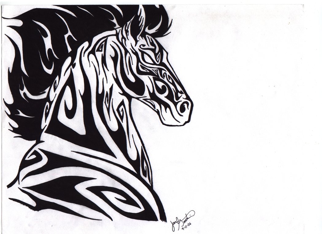 Tribal Horse by darkmoonwolf21 on DeviantArt