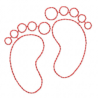 Baby Feet Template