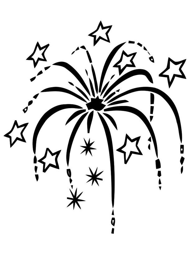 Firework Drawing | Fireworks Art ...