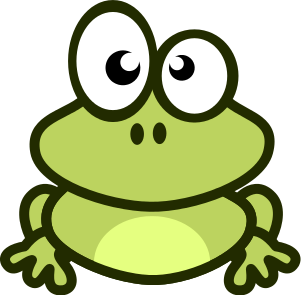 Silly frog clipart