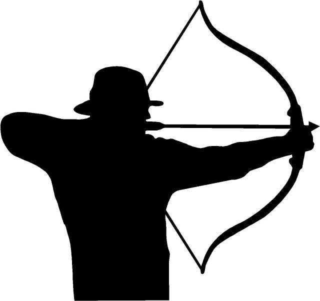 recurve bow hunting silhouette