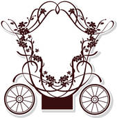 Princess Carriage Silhouette Clipart