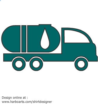 Download : Oil Truck - Vector Graphic