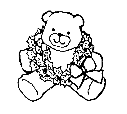 Christmas Bear And Wreath | Mormon Share