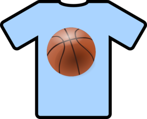 Light Blue Shirt Basketball Clip Art - vector clip ...