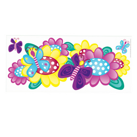 Shop Borders Unlimited Butterfly Garden Jumbo Applique Wall Decor ...