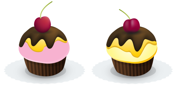 Free cupcakes in vectors | PeHaa Blog