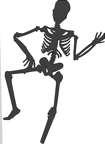 Dancing Skeleton clip art - vector clip art online, royalty free ...