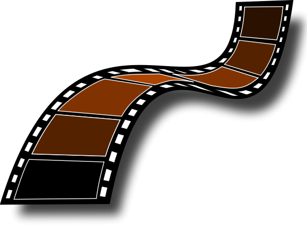 Sepia Film Strip Clipart, vector clip art online, royalty free ...